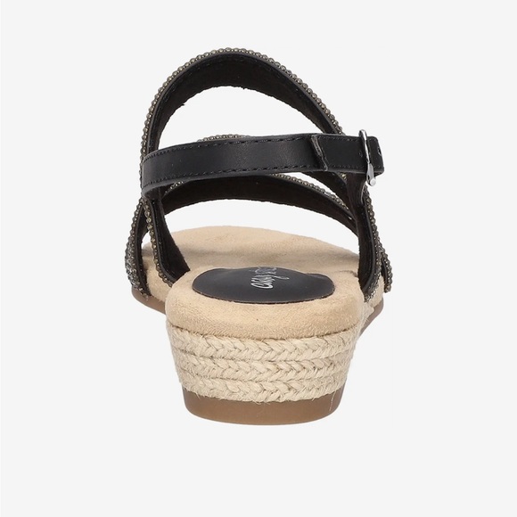 Easy Street Radical Strappy Sandals Black Size 8.5 - Picture 8 of 9